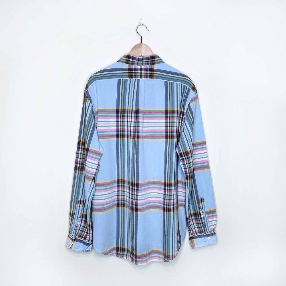 ⚡️SOLD⚡️ polo ralph lauren madras long sleeve button down shirt - size xl - Picture 3 of 9